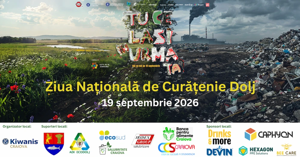 Ziua Națională de Curățenie Dolj – 19 septembrie 2026
